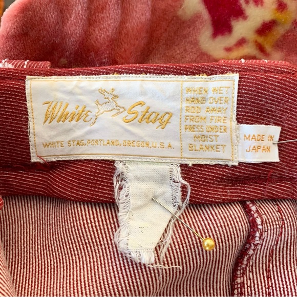 60s Red Denim Hiphuggers - Picture 7 of 8